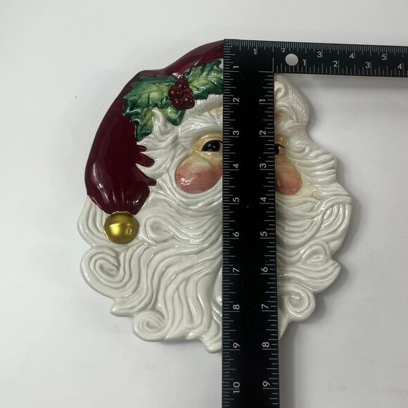 Fitz & Floyd Santa Claus Plate Salt Pepper Shakers Holiday Christmas Tableware - Picture 5 of 16